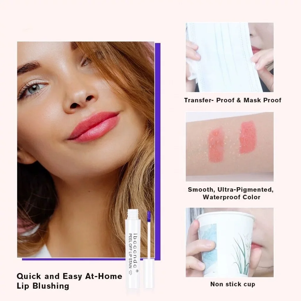 Amazing Hot Ibcccndc 2pcs Peel Off Lip Stain Lipstick Lip Activator Set Waterproof Non Sticky Lip Gloss Charm Lipgloss Kit