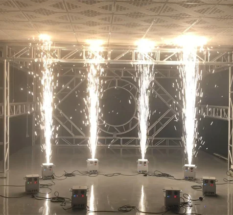 Оптовая продажа 500 Вт фонтан сценический аппарат для свадьбы DMX 512 мини-холодный