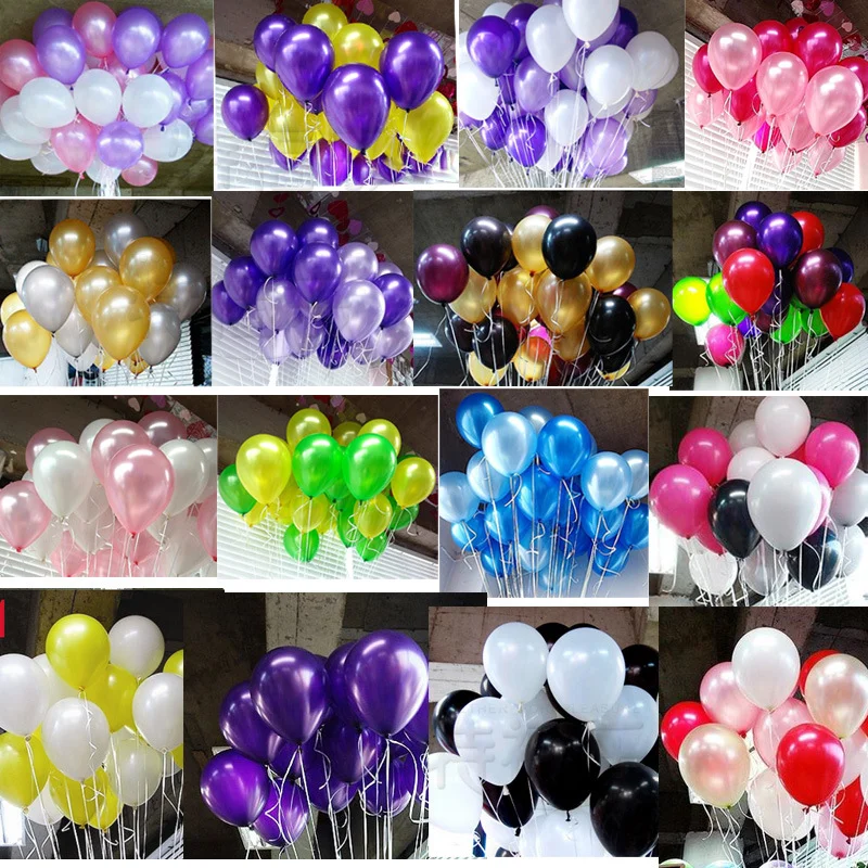 OEM latex 5 inch 12 inch 18 inch colorful confetti decoration party balloon set rose gold star heart birthday banner balloon kit