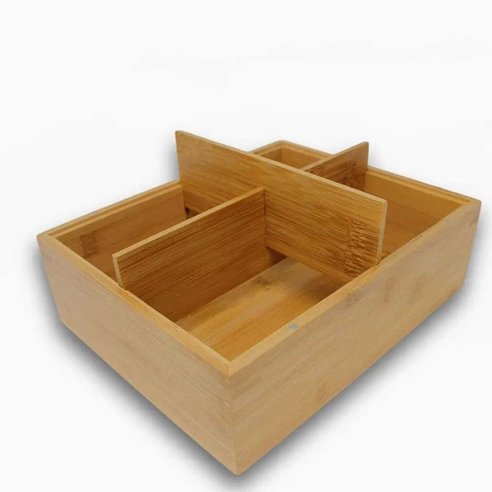 Bamboo Stash Box with 4 Part Herb Grinder and Glass Jar