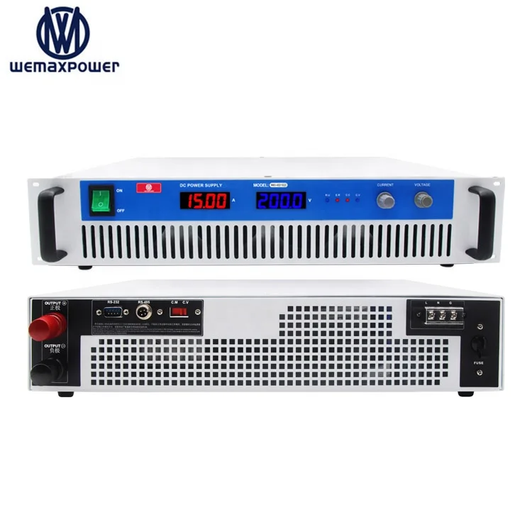  WEMAXPOWER 200 в 15 А 250 В 12 300 10 400 500 6 с пультом дистанционного управления напряжение и ток переменного тока источник питания
