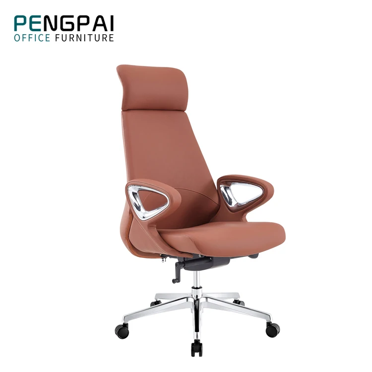 Custom luxury modern lounge swivel base high back leisure boss  Office chair