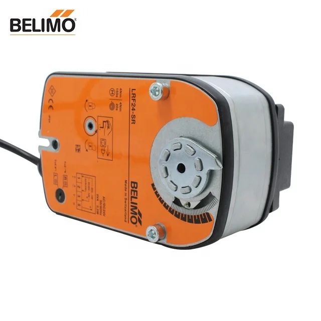BELIMO LRF24-SR Rotary actuator fail-safe NC 4 Nm AC/DC 24 V Open/close 75 s IP54 in stock swiss original override switch