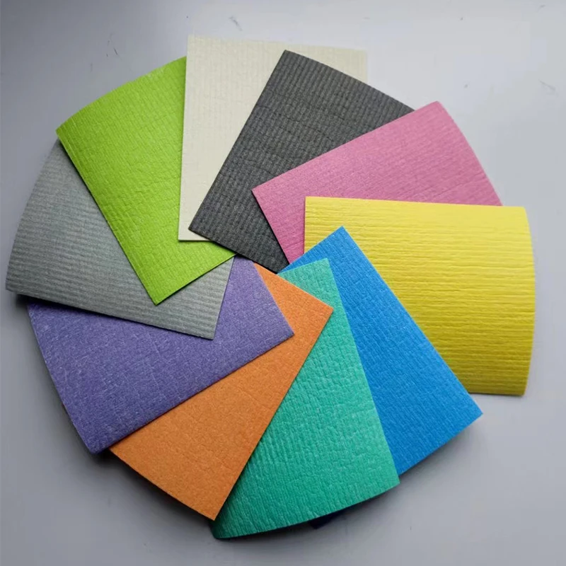 Wholesale Customization Swedish Dishcloths Cellulose Cotton Dish Sponge Cloth Swedish Dishcloth Print Kitchen Dining Dishcloth