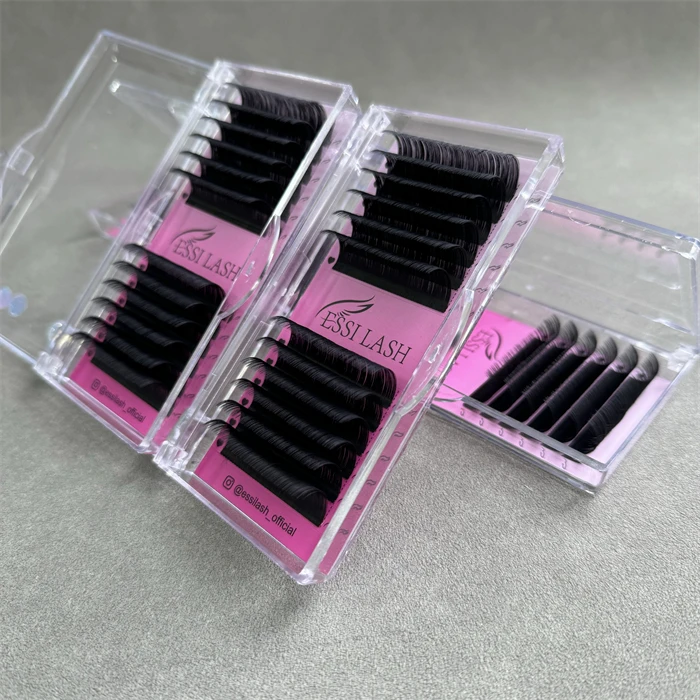 pesta as korea pbt lash tray matte mink lash extensions trays cashmere/silk eyelashes extensions lashes