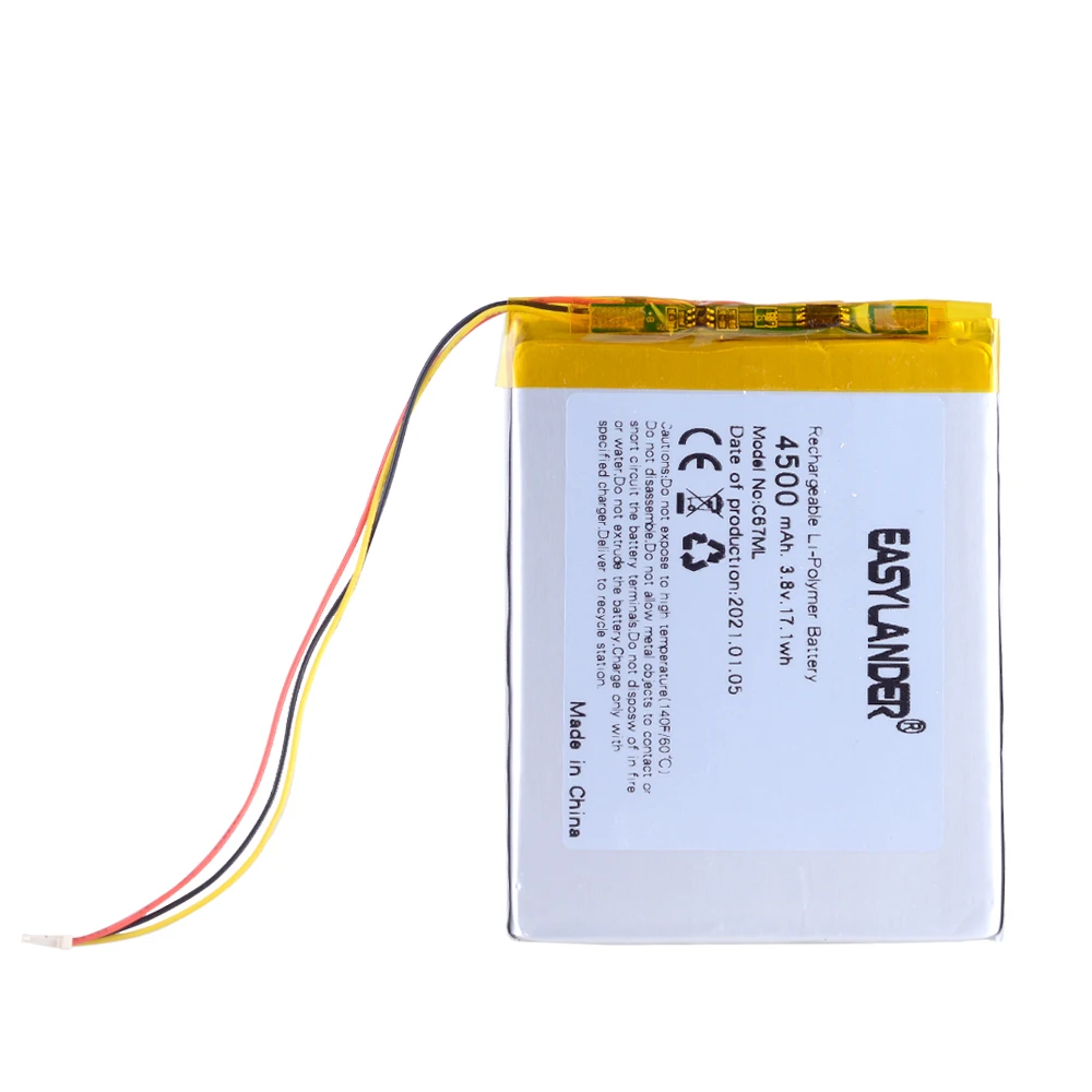3.8V 3920mAh battery For ONYX BOOX DARWIN 3 4 C67LM E-BOOK ONYX BOOX Carta2 C67ML C63ML T76ML T76SML C65ML C65HD T68 N96C/ML