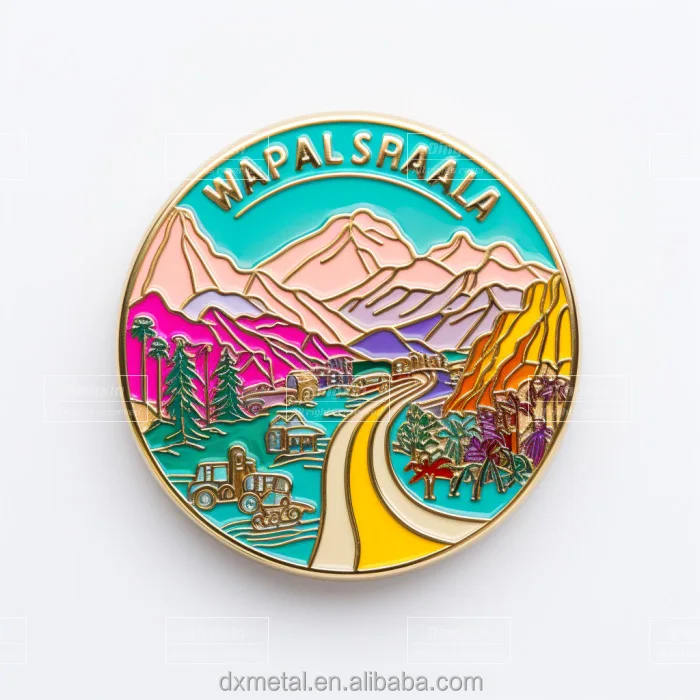 Manufacturer Customized City Travel Commemorative Theme Metal Pins For Collection