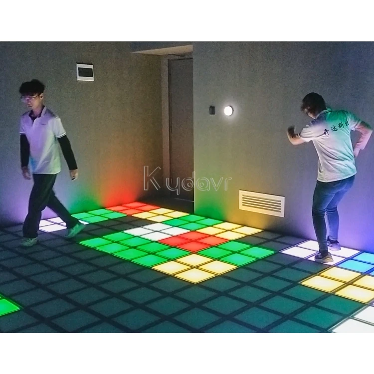 Party rental equipment active dance led light pixel grid interactive 99 games programs activate game led floor 30x30cm