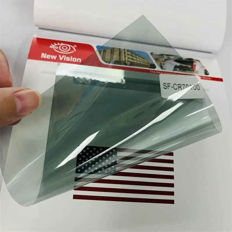 Light Green Window Shield Glass Protection SF-CR70100 70% VLT 4mil IR Ceramic Safety Security Window Film for Car Windows