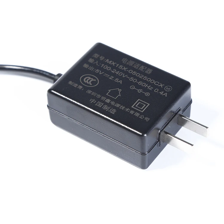 CE FCC UL KC SAA UKCA PSE certified 5V 2A 2.1A 2.4A 2.5A usb charger with usb-c type tip