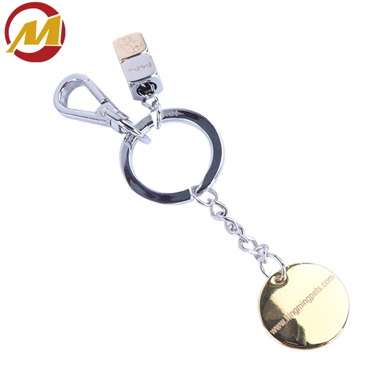 Custom Logo and Style Metal KeyChain O ring Buckle clip for Pet collar hardware, Bag accessories and phone hangings Metal Gift