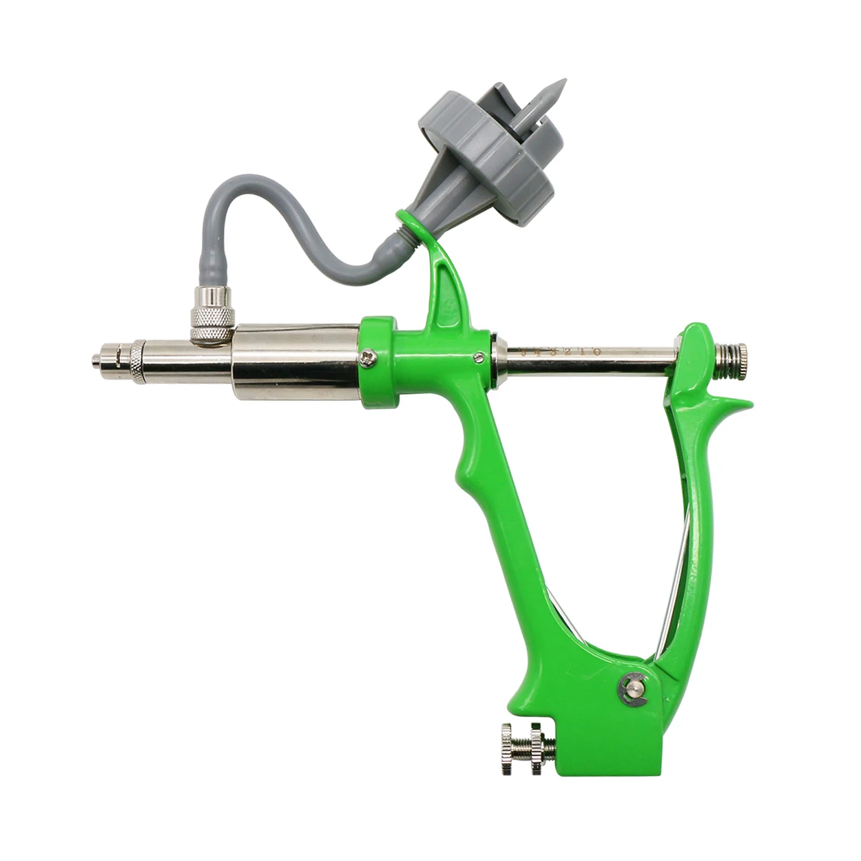 2/5ml Livestock Automatic Syringe Chicken Pig Bull Sheep Adjustable Continuous Vaccine Injector with 2 Vaccine Bottles