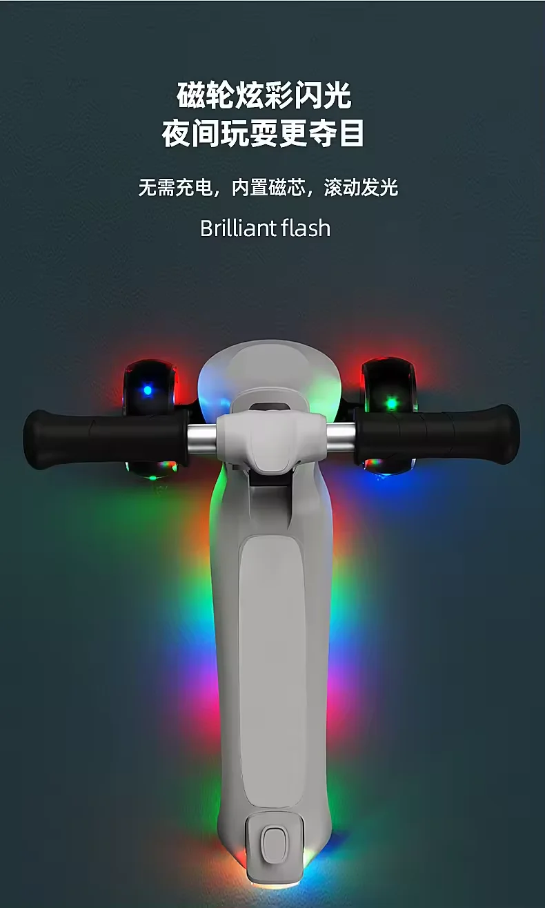 kick scooters & foot scooters Cheap Wholesale 3 wheel Kids scooter can be folded 5-12 years old for children