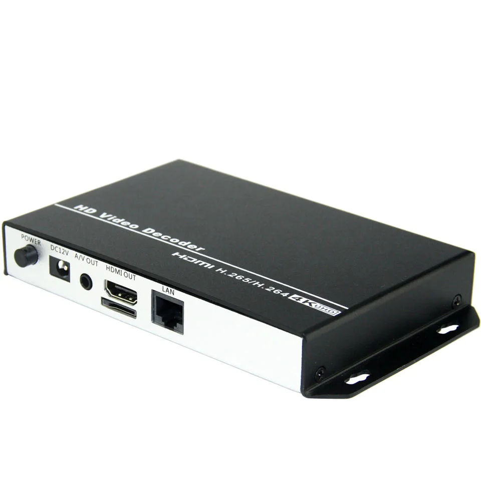 UNISHEEN 4K Ultra HD H.265 видео потоковый аудио декодер с HDMI CVBS AV RCA выход для IP-камеры Live