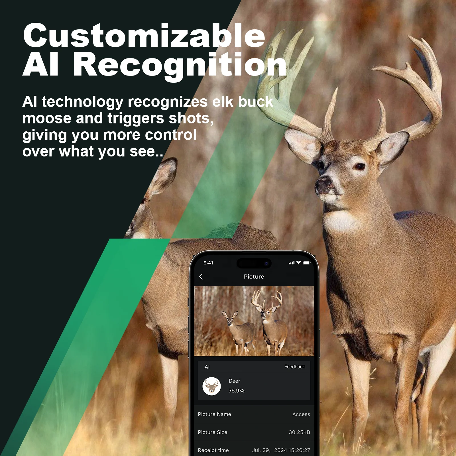 WILLFINE night vision AI-powered HD photos 4g app cloud wildlife hunting trail camera