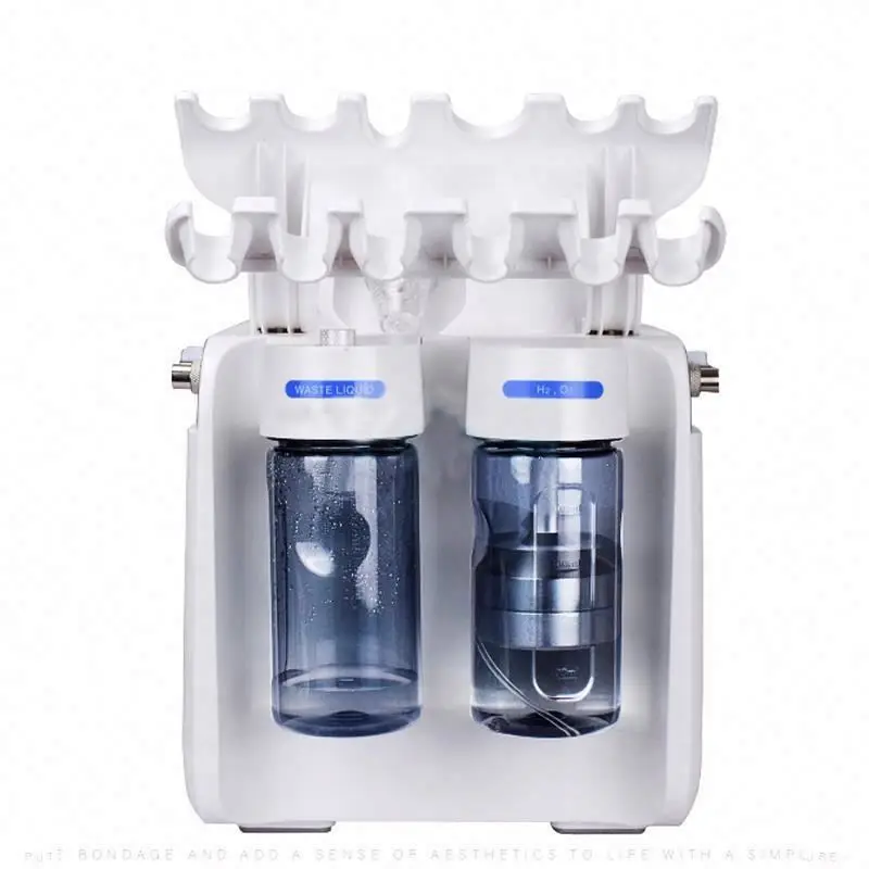 Face Rf And Oxygenating Machine Skin Care Micro Bubble Mini Water Facial Device For Home 3D Filter Dermabrasion