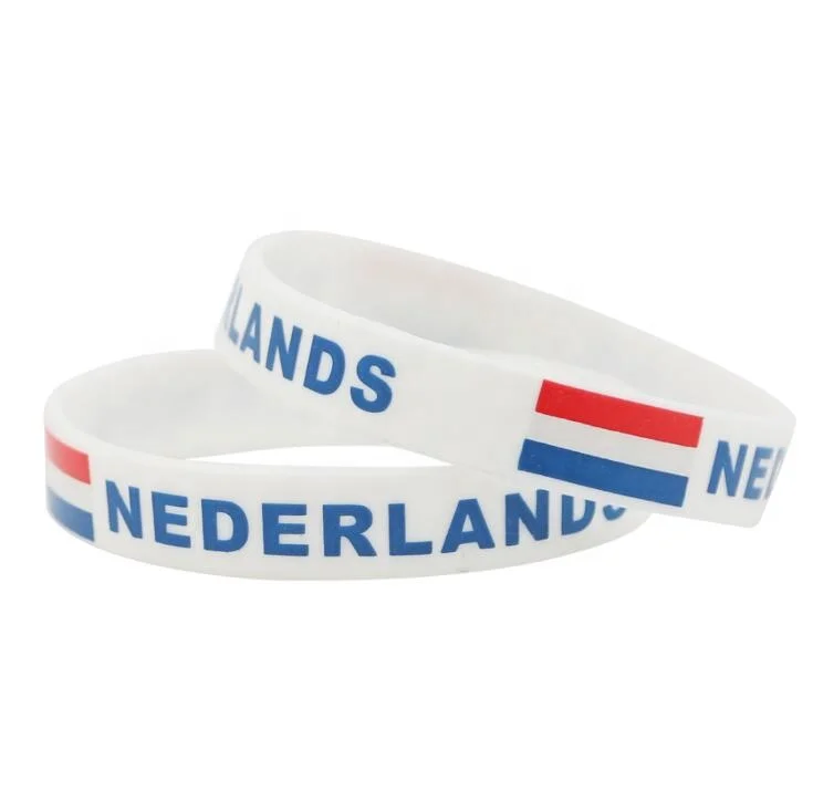 EM 2024 holland cheap silicone wristband the Netherlands silicone bracelet