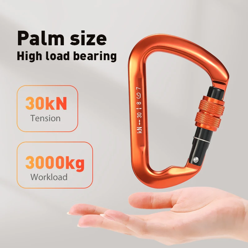 Wholesale New Aluminum Carabiner For climbing high strength 30KN hook