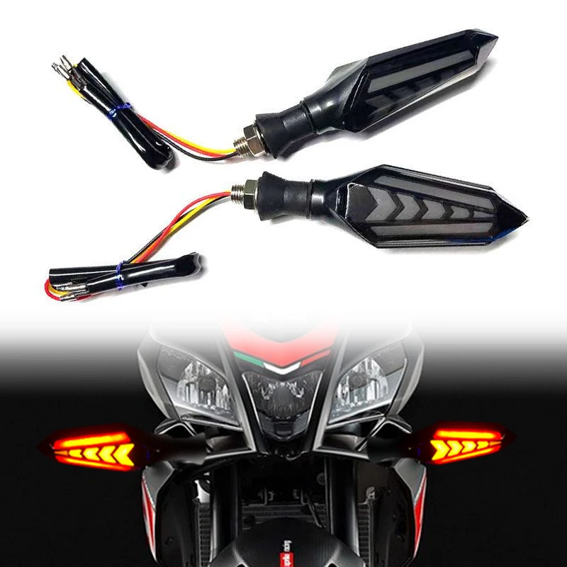 Острое мини двойного цвета led DRL указателем поворота для мотоцикла велосипеда динамический тюнинг Головной фонарь Мотоцикл аксессуары