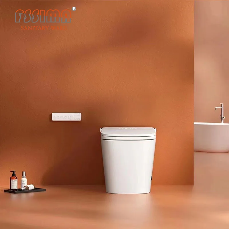 U5 automatic intelligent smart toilet Bathroom 110v/220v electric one piece bidet toilet with remote control