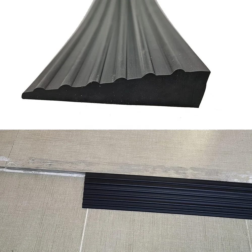 Non Slip Solid Rubber Portable Sill Scooter Ramp Doorway Threshold Ramps for Wheelchair Floor Transition Strip