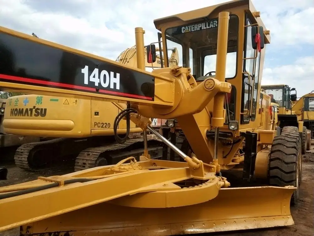 Used original Hot sale Cat used 140h caterpillar motor grader,140k 140g 120h with used grader parts in Shanghai