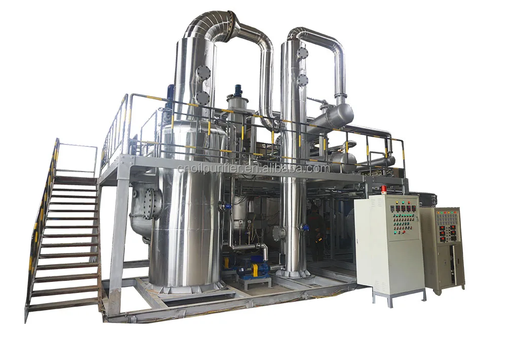 recycling black motor oil machine vacuum distillation for waste lube oil
