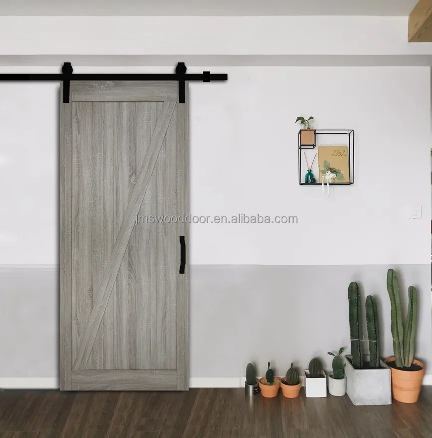 84x36 PVC MDF barn door popular in market interior apartment kitchen
