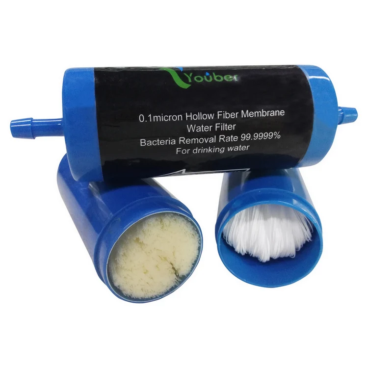 Portable outdoor water straw filter emergency flood water purifier portable water filter camping bacteria removal gravity filter