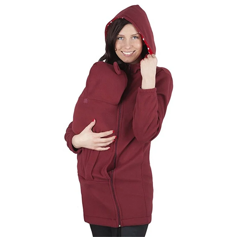 Оптовая продажа 2020, повседневные женские толстовки кенгуру для беременных