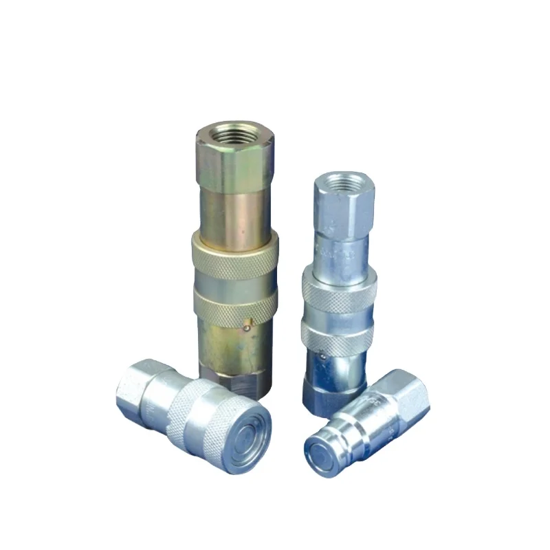 Stainless Steel High Pressure Flat Face Hydraulic Hose Fittings with Quick Coupler for Industrial Applications