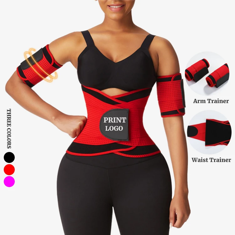 
 Dropshipping Custom Double Compression Women Neoprene Sauna Waist Trainers Plus Size Shaper  