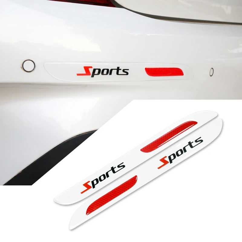 A Pair Pvc Car Bumper Corner Guard Anti-scratch Strips Sticker Body Protector Bumper Stickers