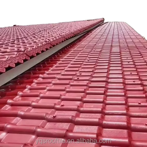 Indian1050mm Roofing Sheets Plastic Types House Cover Shingle Materials Profile Spanish ASA UPVC PVC Resin Roof tiles
