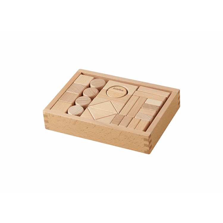 30 шт. деревянные строительные блоки из натурального бука