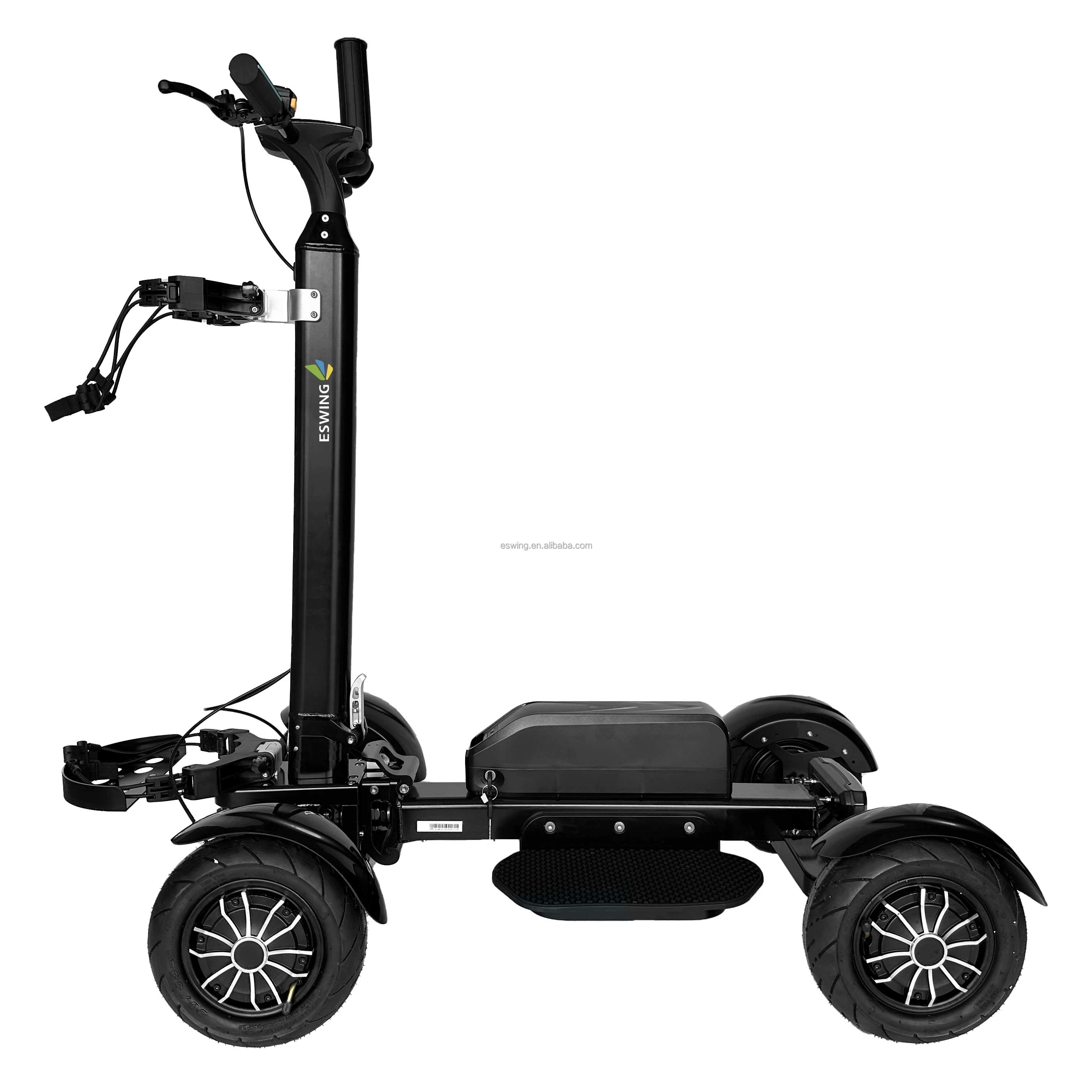 New Design 20 Ah 4-Wheel Portable Golf Scooter 2400w Foldable 4 Wheels Wholesale Golf Carts