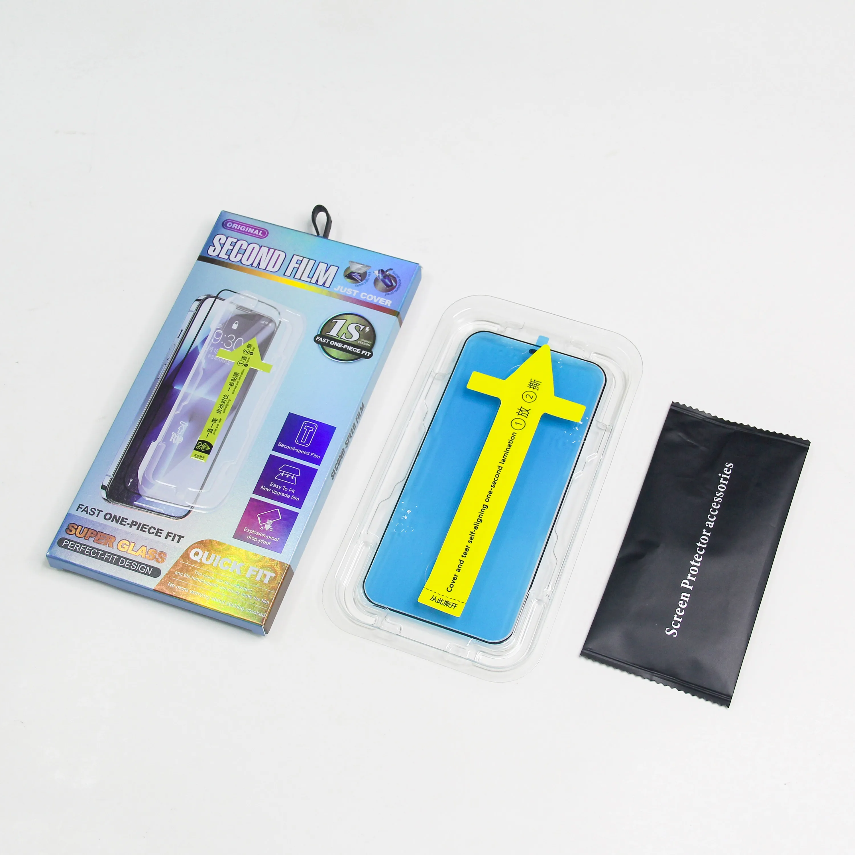 For iPhone 13 14 Pro max tempered glass installation frame iphone film easy install privacy screen protector installation kit