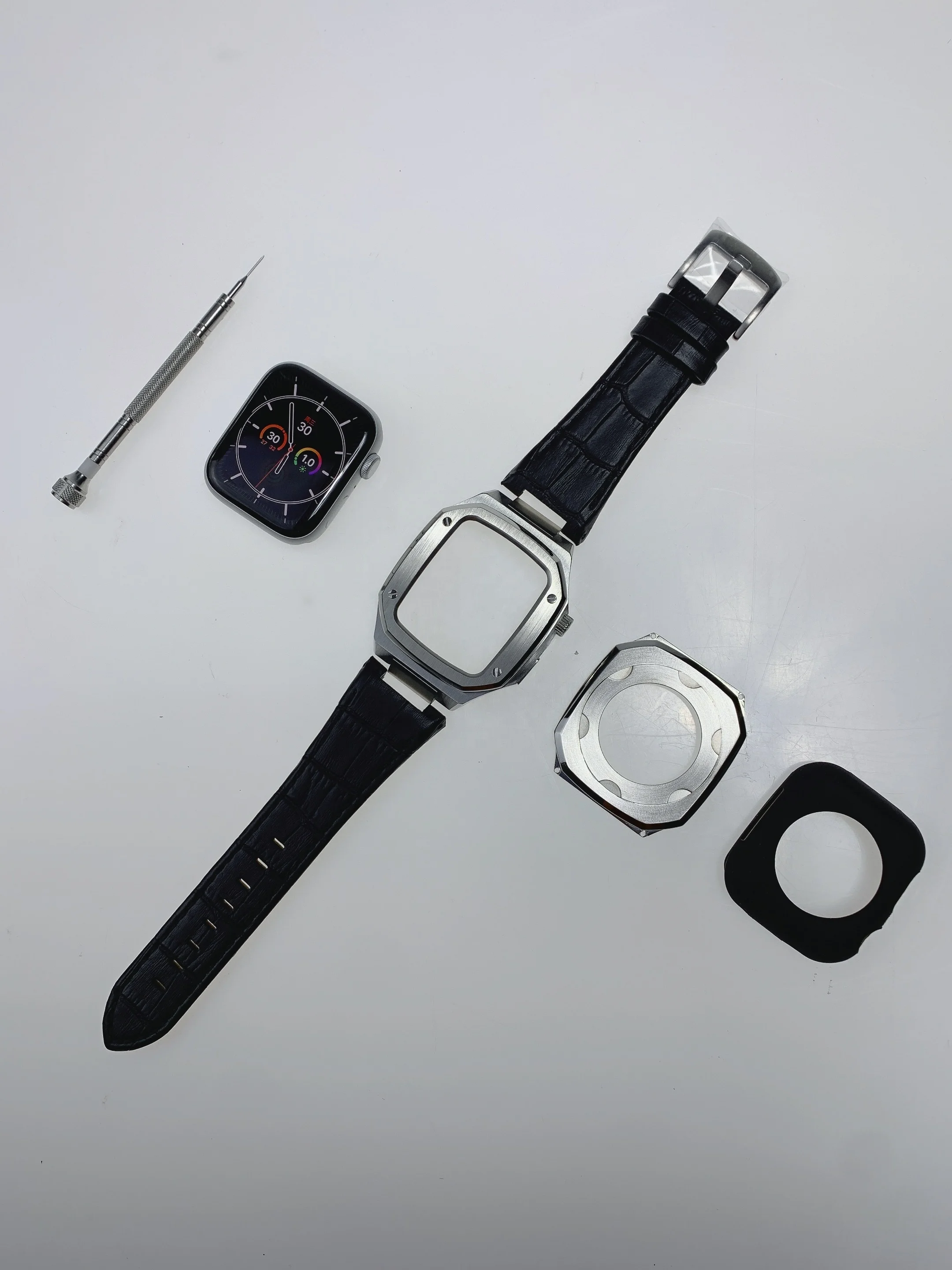  Аксессуары для часов apple watch корпус из нержавеющей стали цвета розового золота Iwatch серии 4/5/6 металлический Apple Watch 40 44