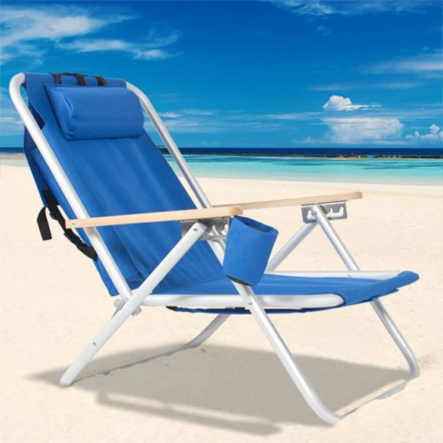 
4 adjust positions foldable chair Aluminum beach chair 