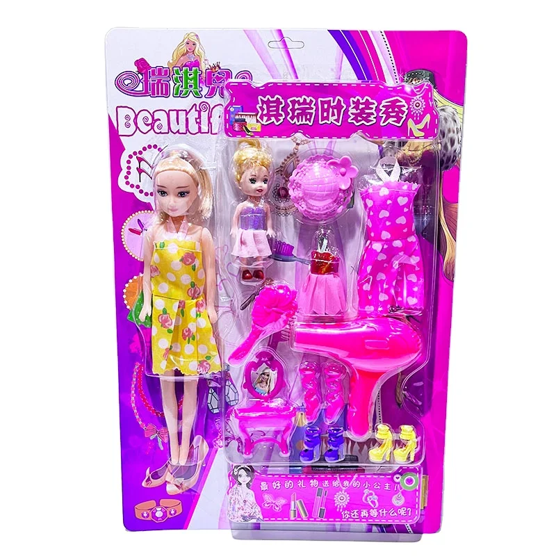New Fashion Beauty Doll Game Set Plastic Girl Dress up Doll Toy Set for Sale