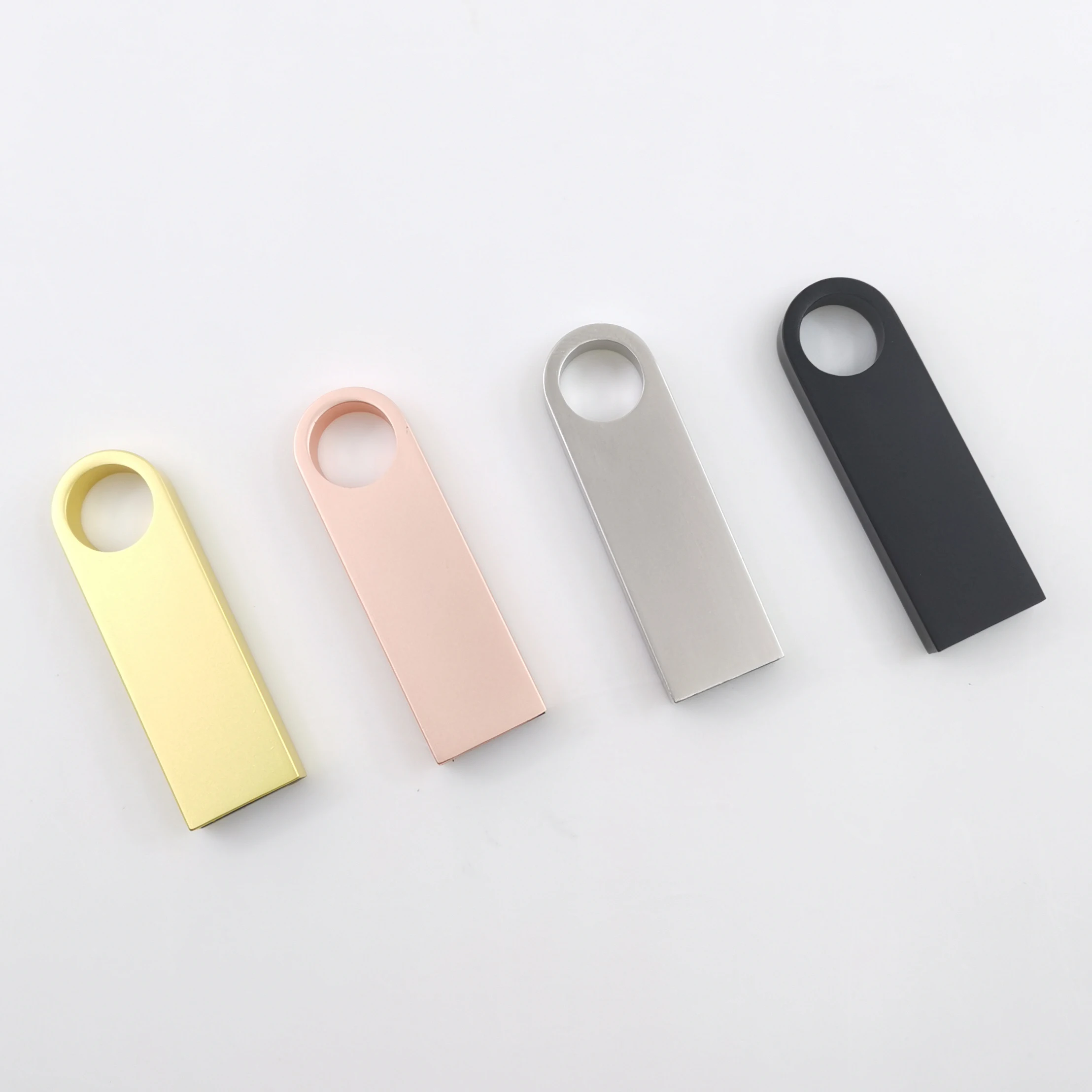 Newest U Disk custom USB Pen Drive super slim 8GB 16GB 32GB 64GB Mini USB 3.0 Flash Drive with The silicone ring 128GB Pen drive