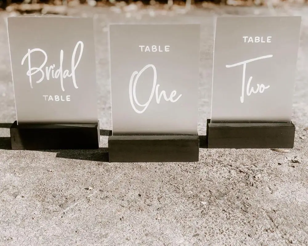 A & C изготовленный на заказ место карты зеркало Свадебная циркониевая диатема, стоящая акриловая свадебного стола номер