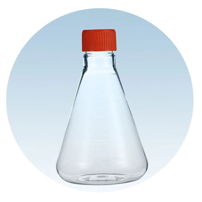 Polypropylene Conical Flasks Bottom Laboratory Erlenmeyer Flasks Bottle 1000ml Transparent