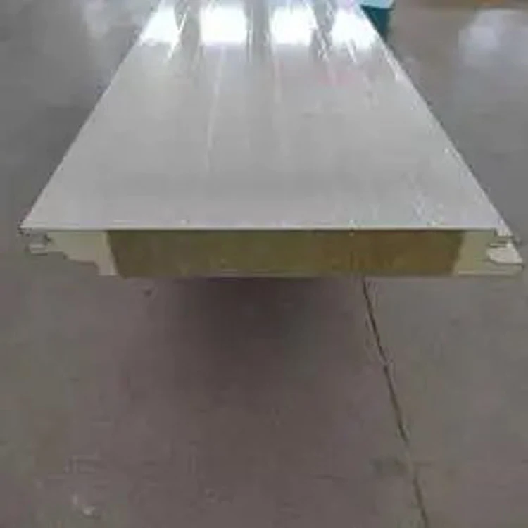 Ex-factory price fire retardant Rock wool sandwich wall panel cold storage, internal and external wall insulation