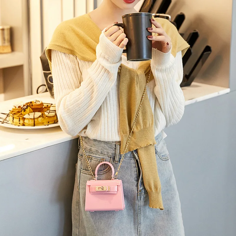 Wholesale Custom Logo Fashion Pvc Transparent Chain Crossbody Bag For Girls Cute Small Purses And Handbags Mini Jelly Kid Purse