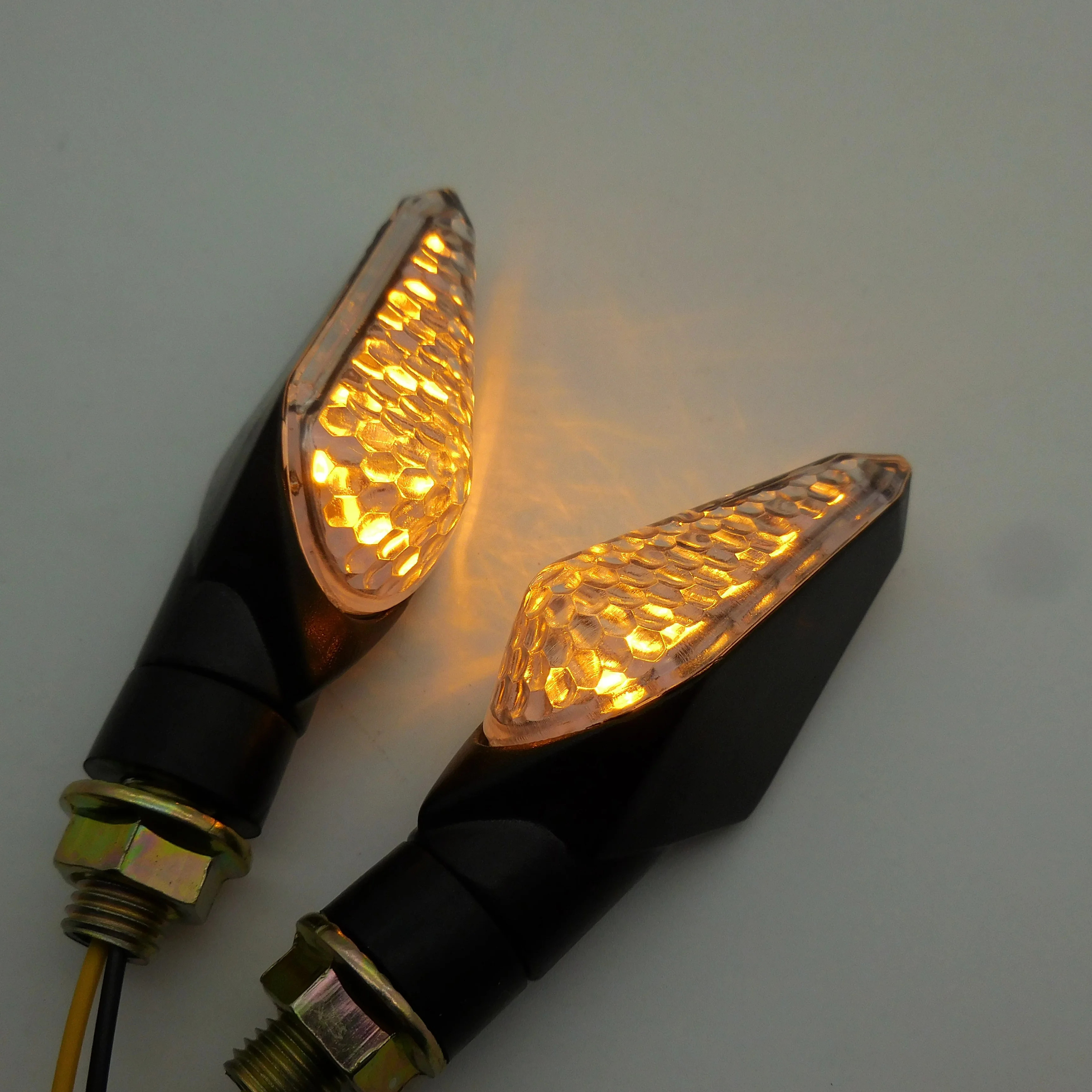 Universal Motorcycle LED Indicator Turn Signal 12V ATV eBike Motorbike Scooter LED Blinker Amber Lamp