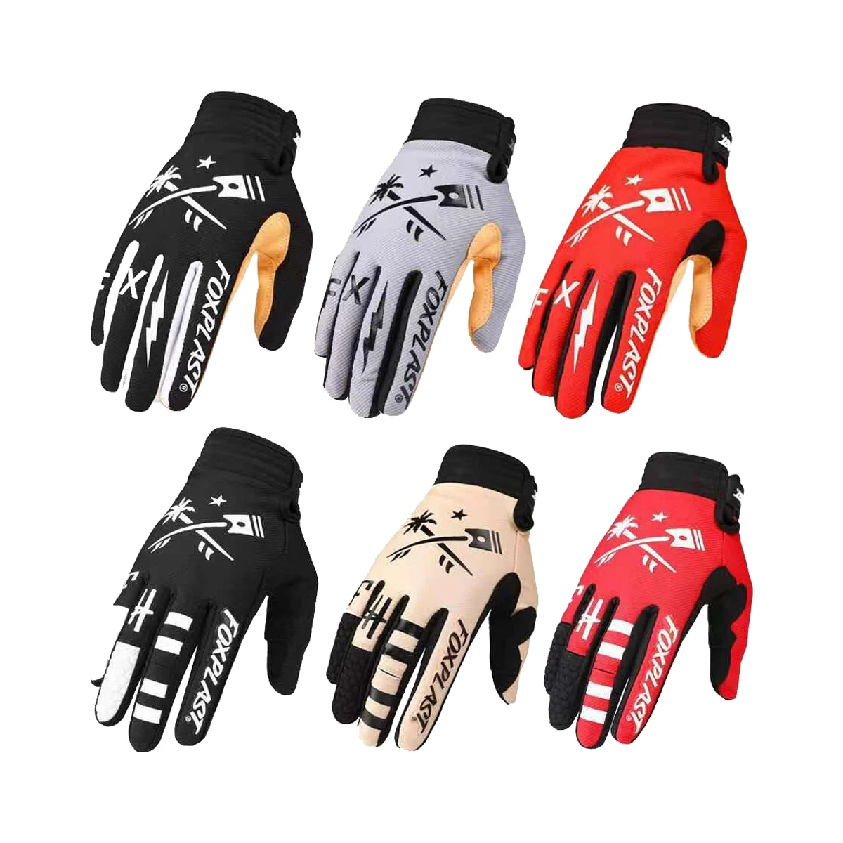 Foxplast Mens Off-road MX MTB DH Mountain Bike Downhill Cycling Bicycle Guantes Enduro Trail Glove Motocross Racing Gloves