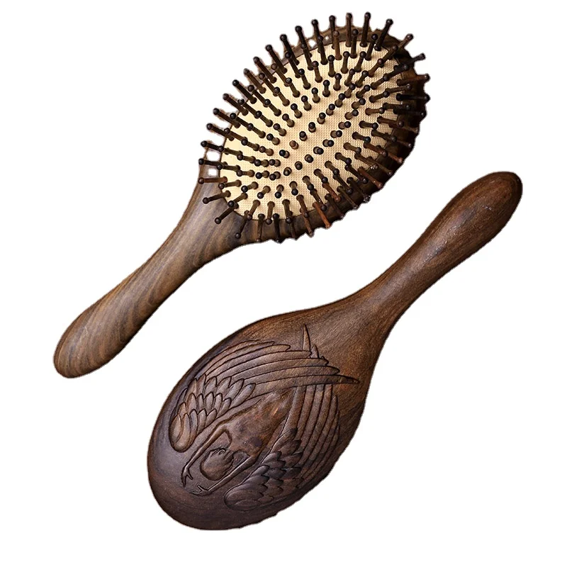 OEM manufacturer other gifts wood comb massage hairbrush air cushion comb customization