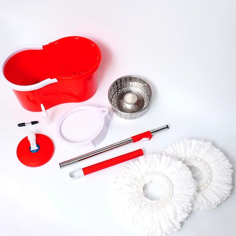 IMAXX 360 Spin Magic Mop Single Rectangle Flat Handle Dry Cleaning Mop Bucket for Household Use