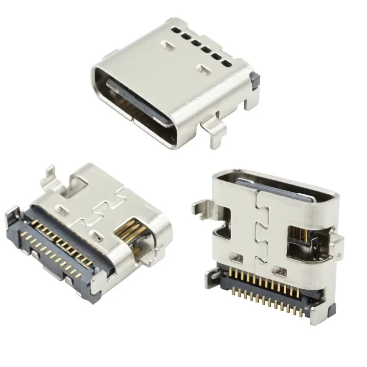 TYPE-C 24P Женский раковина пластина 0,8 Двухрядные Полный наклейки SMT USB3.1 jack